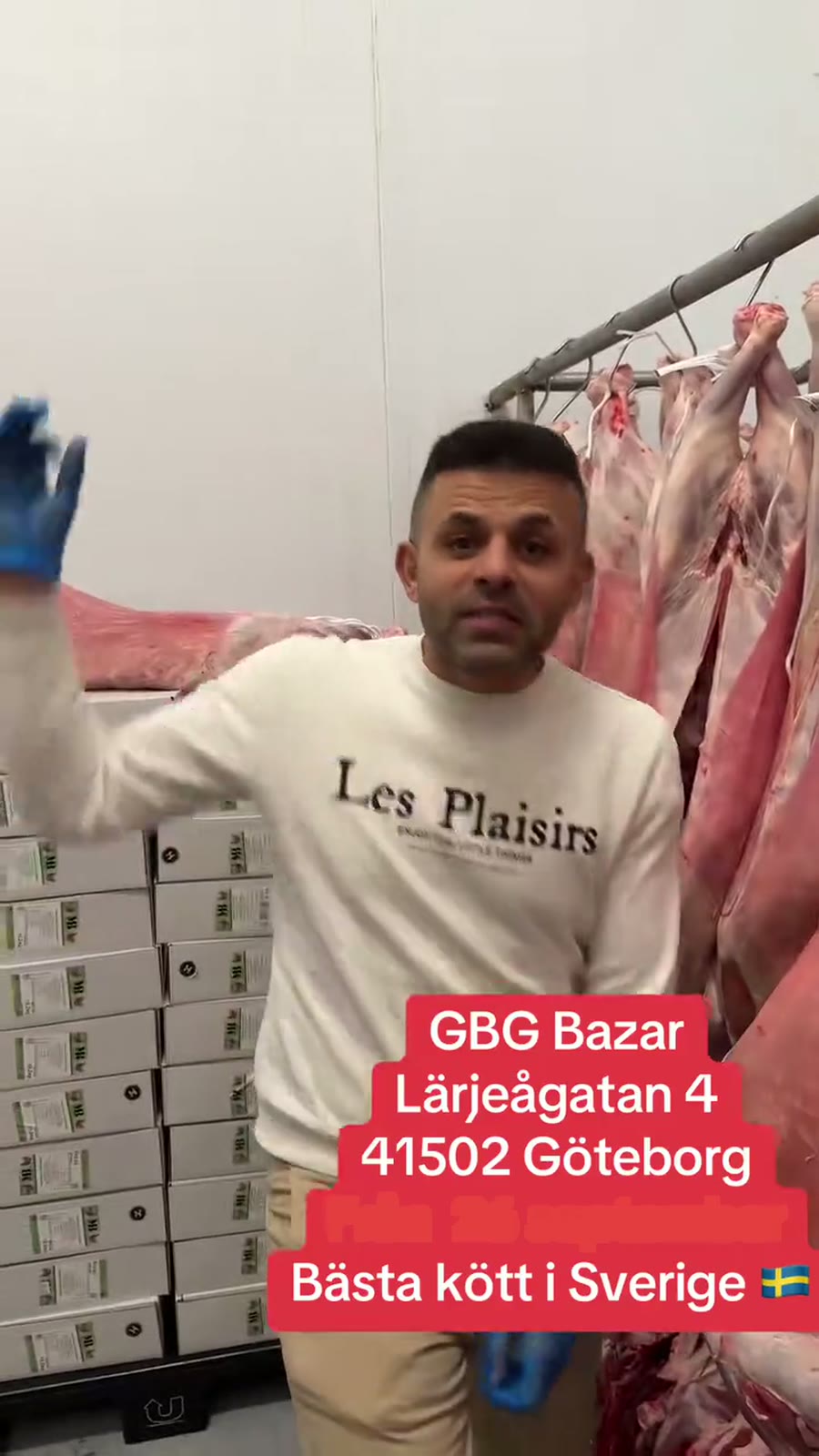 Kött från vår slakt hos GBG Bazar