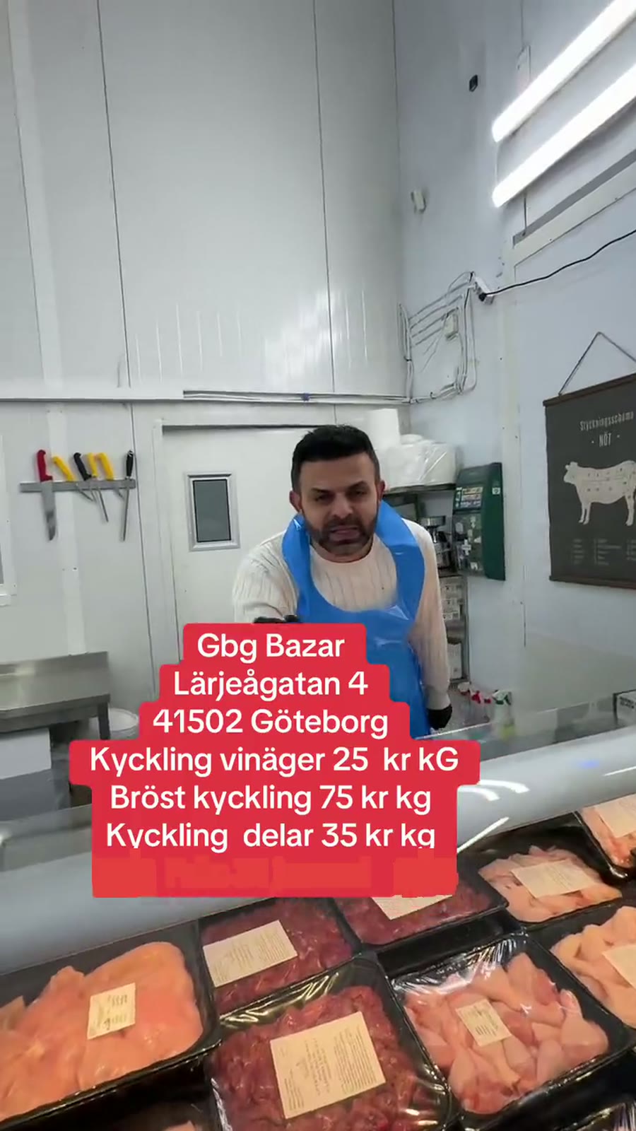 Kyckling – styckat & färskt hos GBG Bazar