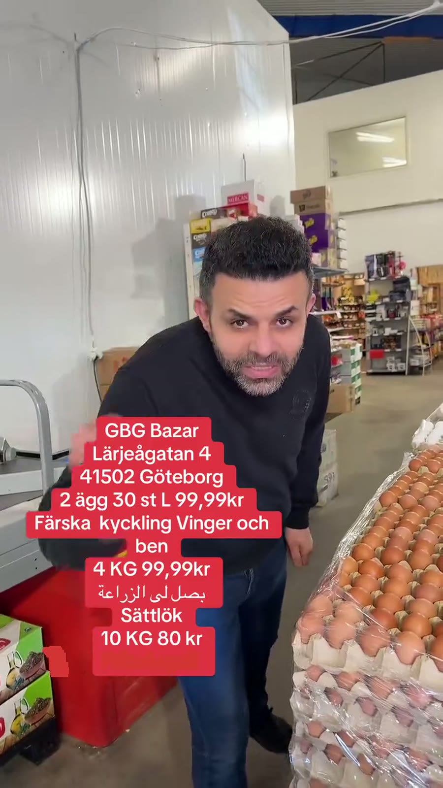 Ägg, kyckling & sättlök hos GBG Bazar