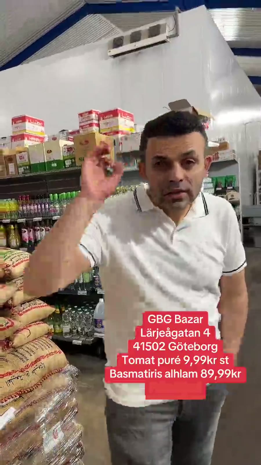 Konserver & ris hos GBG Bazar